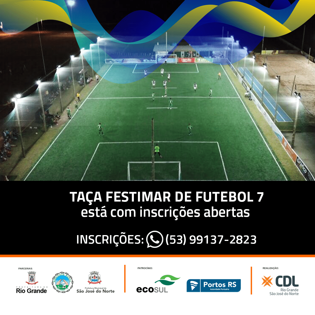 Inscrições para campeonato de futebol 7 terminam na próxima sexta